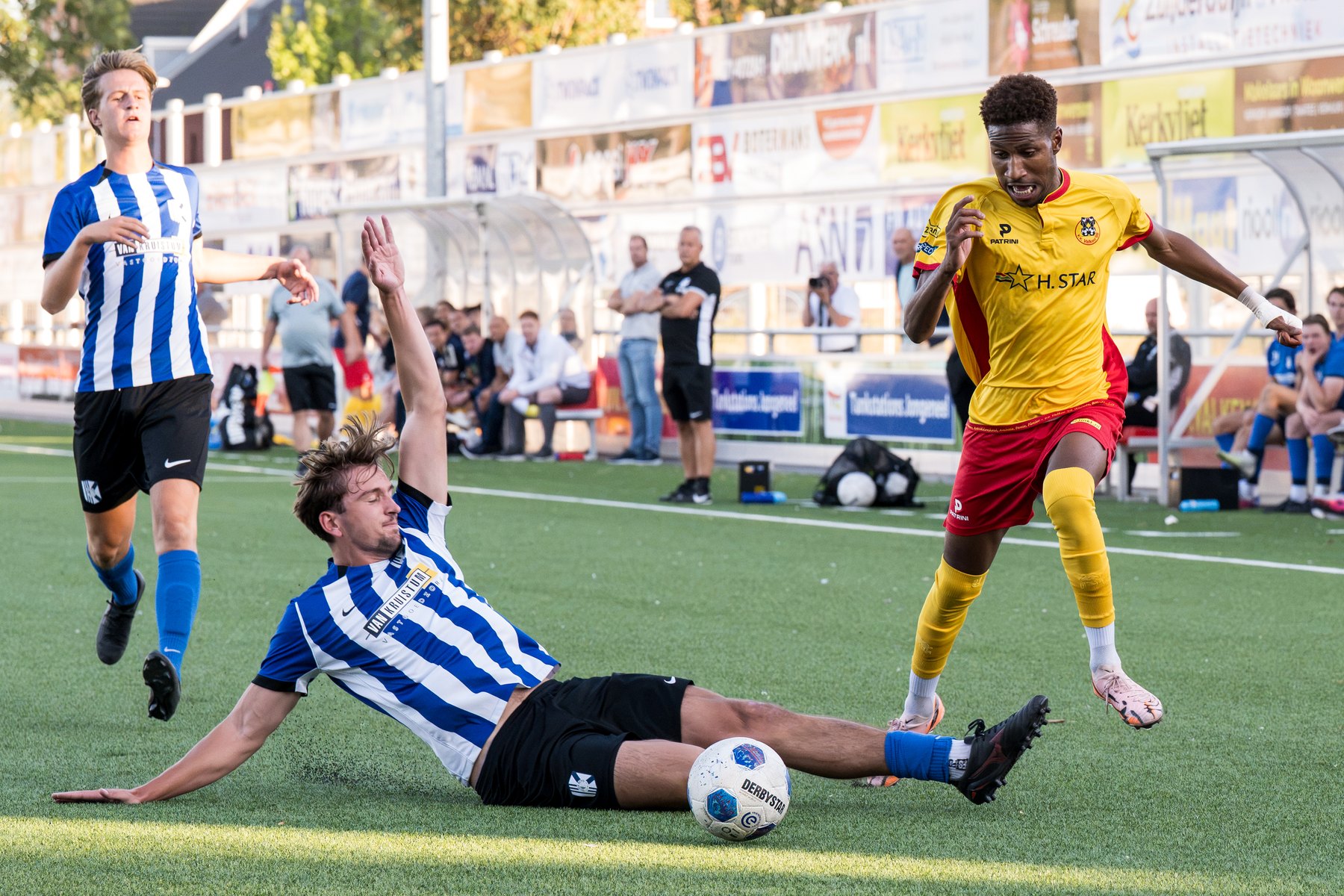Ibrahim Gasamma tijdens Valken ’68 tegen Jong Quick Boys