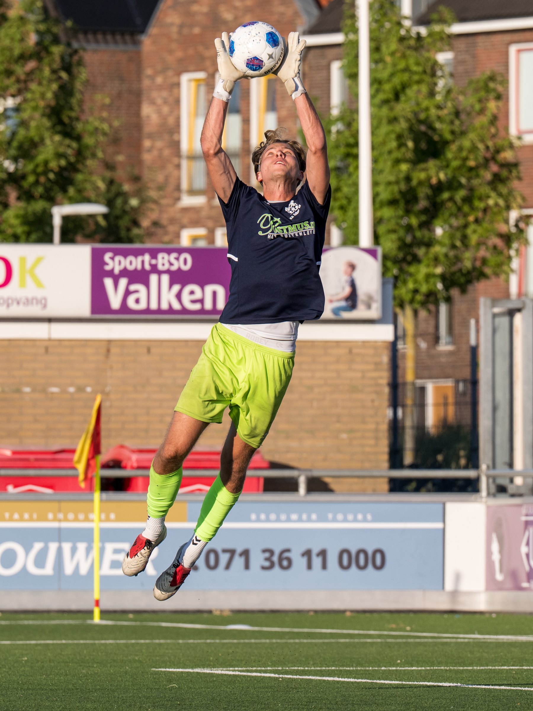 Jesper Hegie tijdens Valken ’68 tegen Jong Quick Boys