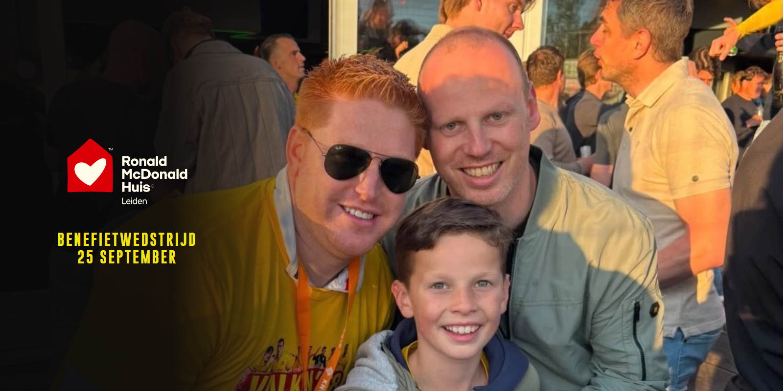 Herman Binnendijk speelt mee in de benefietwedstrijd voor het Ronald McDonald Huis Leiden