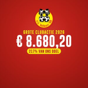 Grote Clubactie 2026: 8.680,20 euro, 217% van ons doel